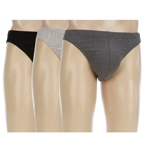 Murano Other - NEW Size L Men's Murano Solid Cotton Bikini Briefs Multicolor 3 Pack